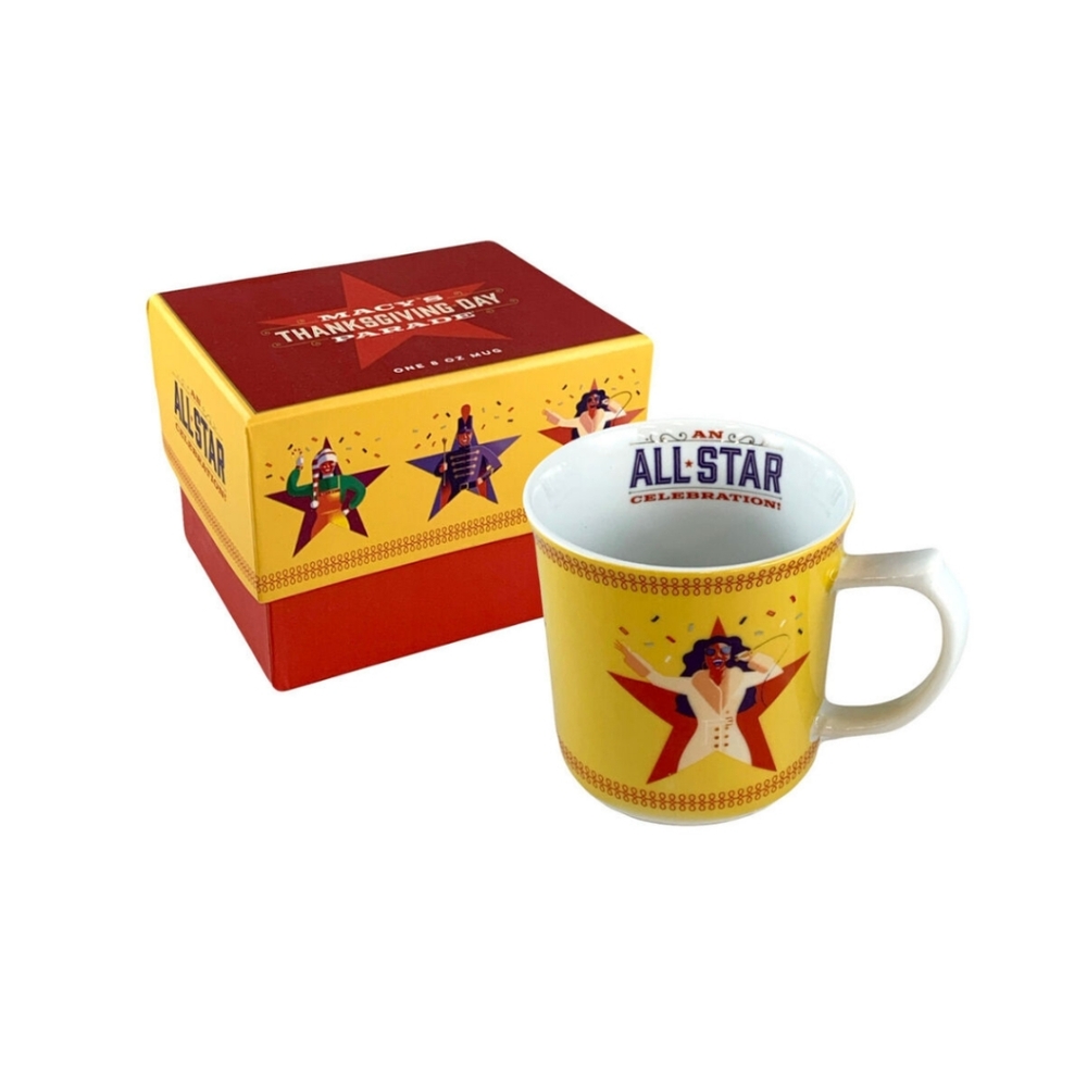 New Macy's Thanksgiving Day All Star Parade 8oz Mug & Gift Box
